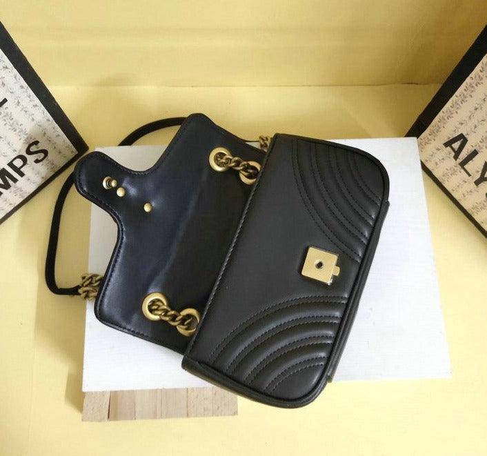 Gucci GG Marmont Matelassé Mini Bag - Black — view 8