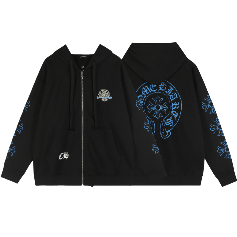 Chrome Hearts New  Zip Up Hoodie -TQ72 — view 3