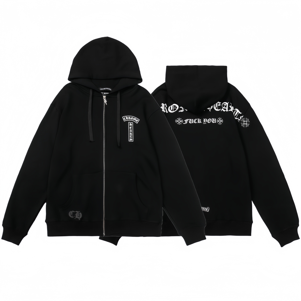 Chrome Hearts New Zip Up Hoodie -830 — view 1