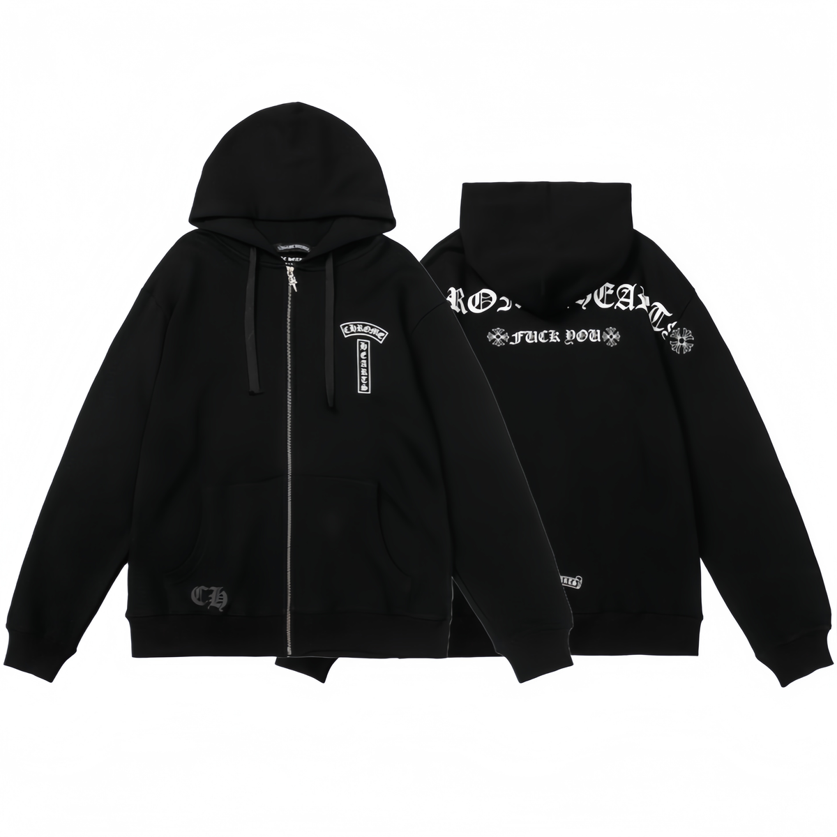 Chrome Hearts New Zip Up Hoodie -830 — view 1