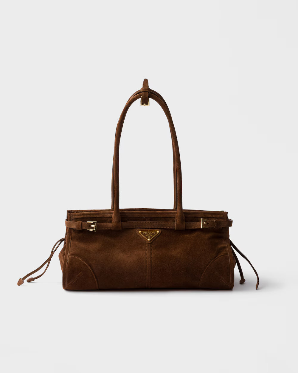 Prada Bonnie Medium Suede Handbag — view 1