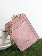 Coach Card Holder Powder Pink — view 1