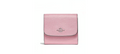 Coach Leather Small Wallet in Pink — view 1