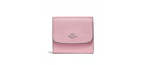 Coach Leather Small Wallet in Pink — view 1