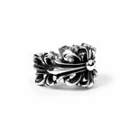 CHROME HEARTS DOUBLE FLORAL RING 1 — view 4