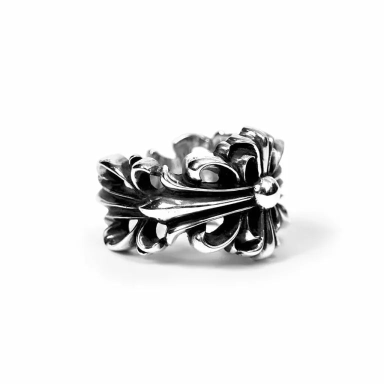 CHROME HEARTS DOUBLE FLORAL RING 1 — view 4