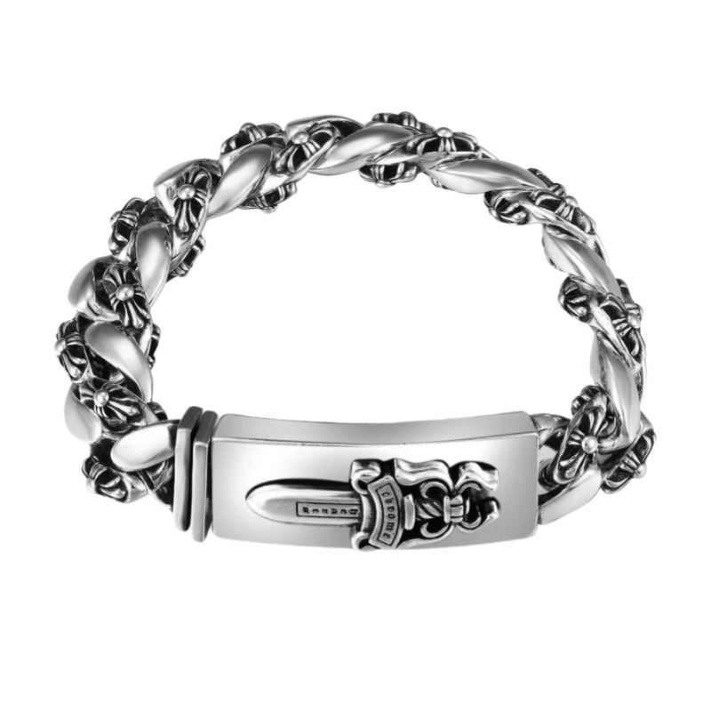 Chrome Hearts DAGGER ID FANCY LINK CLIP BRACELET 9 — view 2