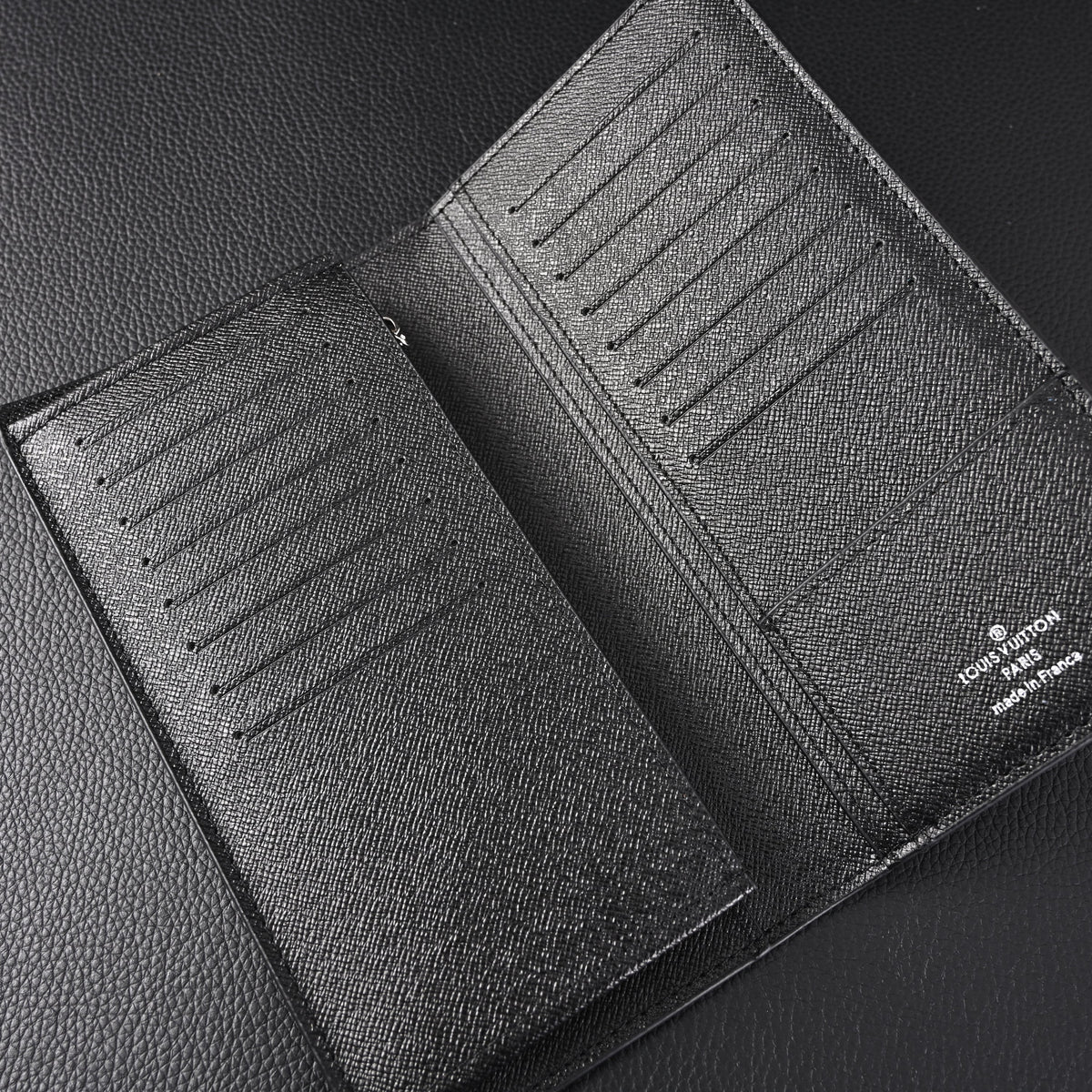 Louis Vuitton Brazza Wallet – Damier Graphite Canvas Long Bifold (N62665) - Black & Grey Damier Graphite — view 1