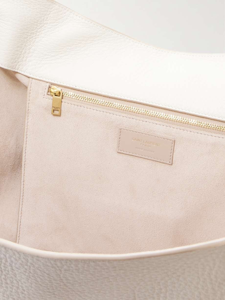 Saint Laurent Le 5 À 7 Bea Textured-Leather Tote - White — view 4