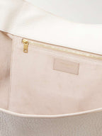 Saint Laurent Le 5 À 7 Bea Textured-Leather Tote - White — view 4