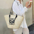 Loewe Sunday Neeti Black Raffia Bag — view 9