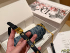 Dior New Fashion Denim Chain Bag - Blue — view 8
