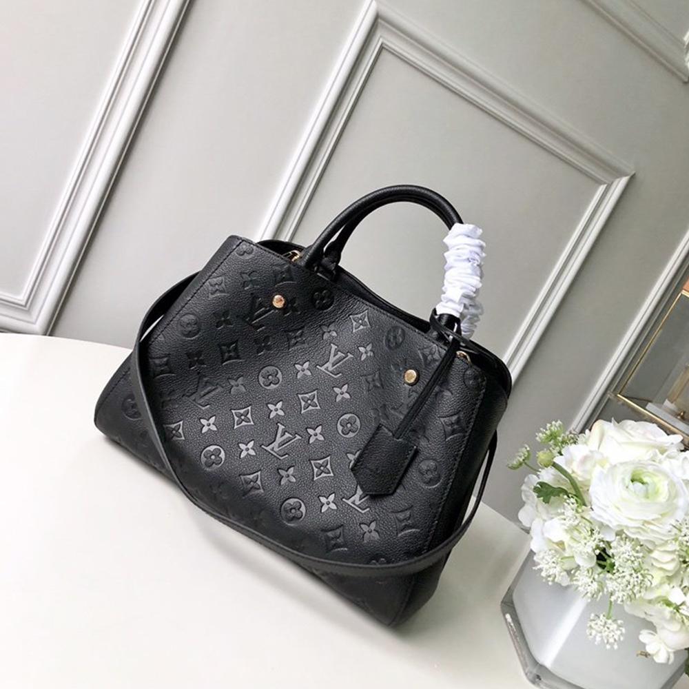 LV Montaigne MM Black Handbag — view 1