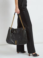 Saint Laurent Jamie 4.3 Leather Shoulder Bag - Black — view 4