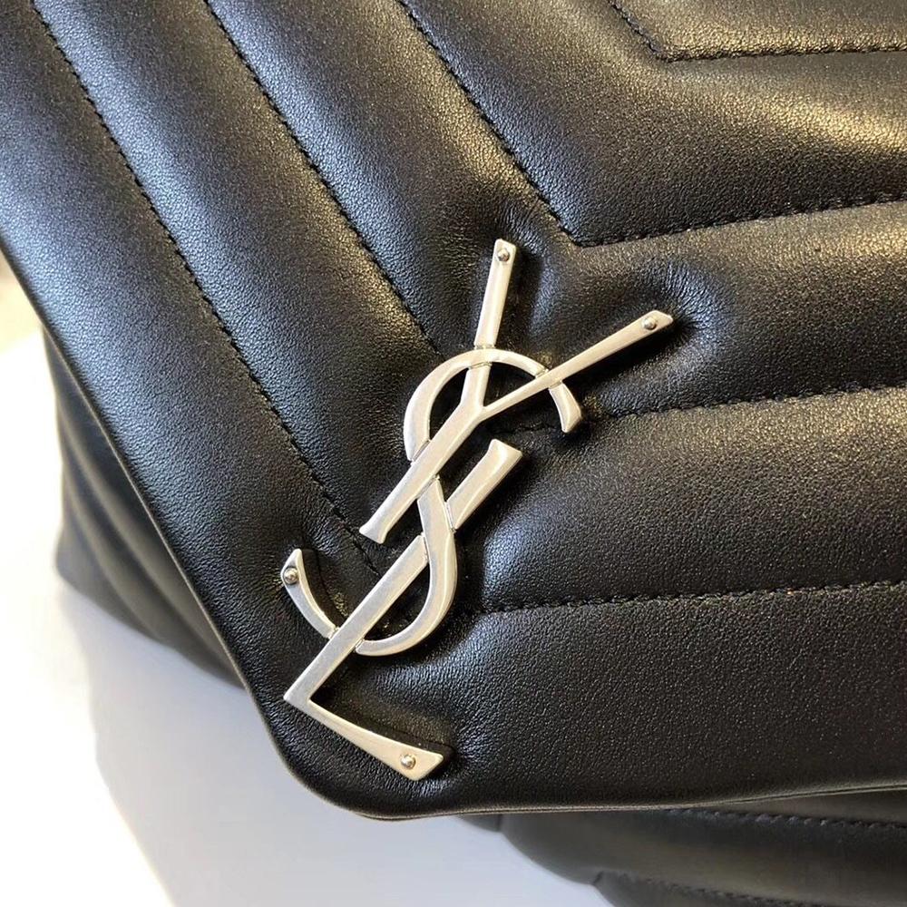 YSL Loulou Small Bag - Nero (Black) — view 8