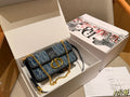 Dior New Fashion Denim Chain Bag - Blue — view 10