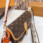 LV Diane Monogram Canvas Crossbody Bag with Embroidered Adjustable Strap — view 2