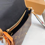 LV Diane Monogram Canvas Crossbody Bag with Embroidered Adjustable Strap — view 5