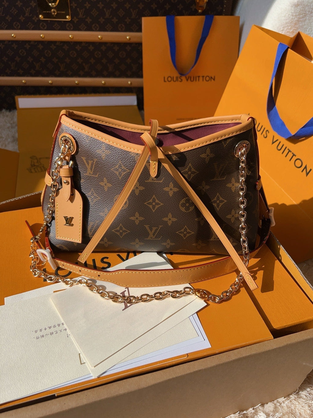 LV Pochette Metis Monogram Canvas Crossbody Bag with Chain Strap — view 1