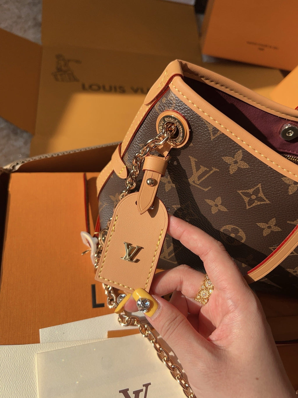 LV Pochette Metis Monogram Canvas Crossbody Bag with Chain Strap — view 2