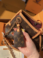 LV Pochette Metis Monogram Canvas Crossbody Bag with Chain Strap — view 3
