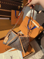 LV Pochette Metis Monogram Canvas Crossbody Bag with Chain Strap — view 5