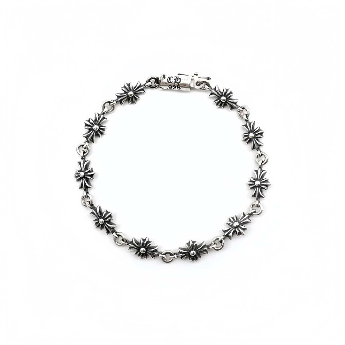 Chrome Hearts Silver Tiny E Bracelet — view 1
