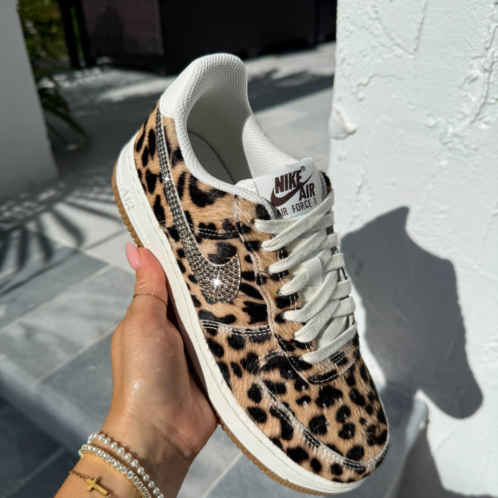 Swarovski x Nike Leopard Air Force 1 Sneakers — view 2