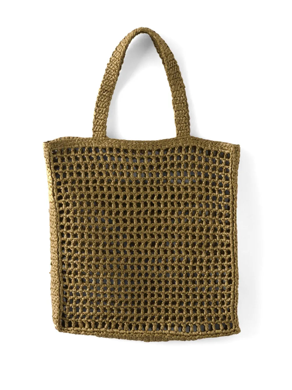 Prada Triangle-Logo Raffia Tote Bag — view 7