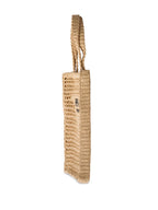 Prada Triangle-Logo Raffia Tote Bag — view 5