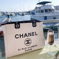 Chanel Deauville Tote Bag - White — view 4