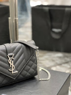 YSL Envelope Bag 21cm 526286 02 - Black — view 2