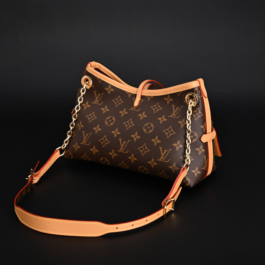Louis Vuitton Carryall BB Monogram Canvas Shoulder Bag – Classic Brown (M13014) — view 6