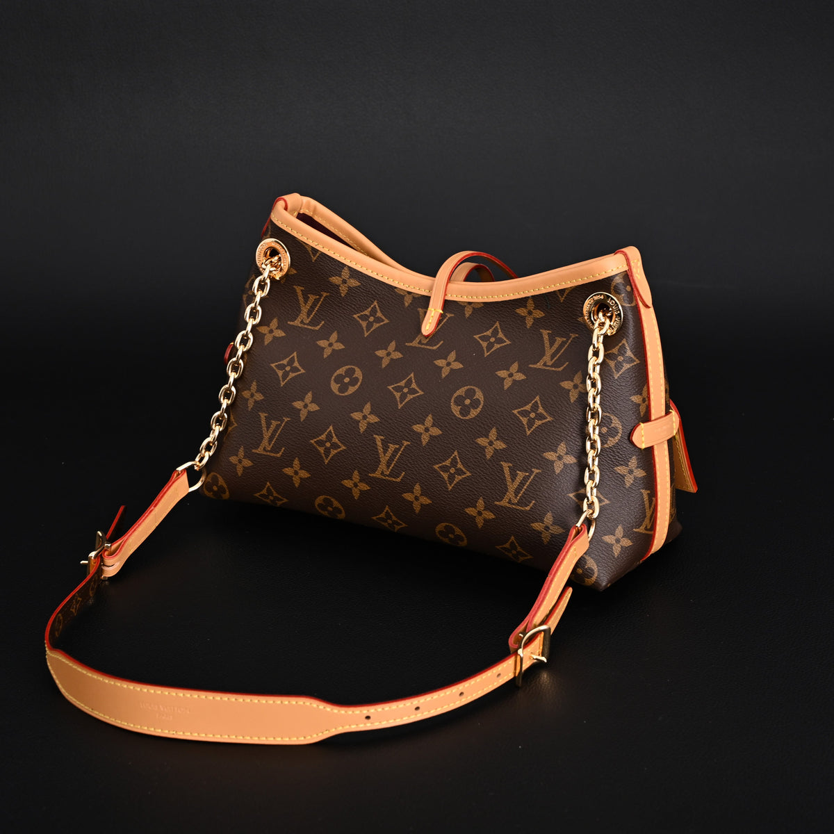 Louis Vuitton Carryall BB Monogram Canvas Shoulder Bag – Classic Brown (M13014) — view 6