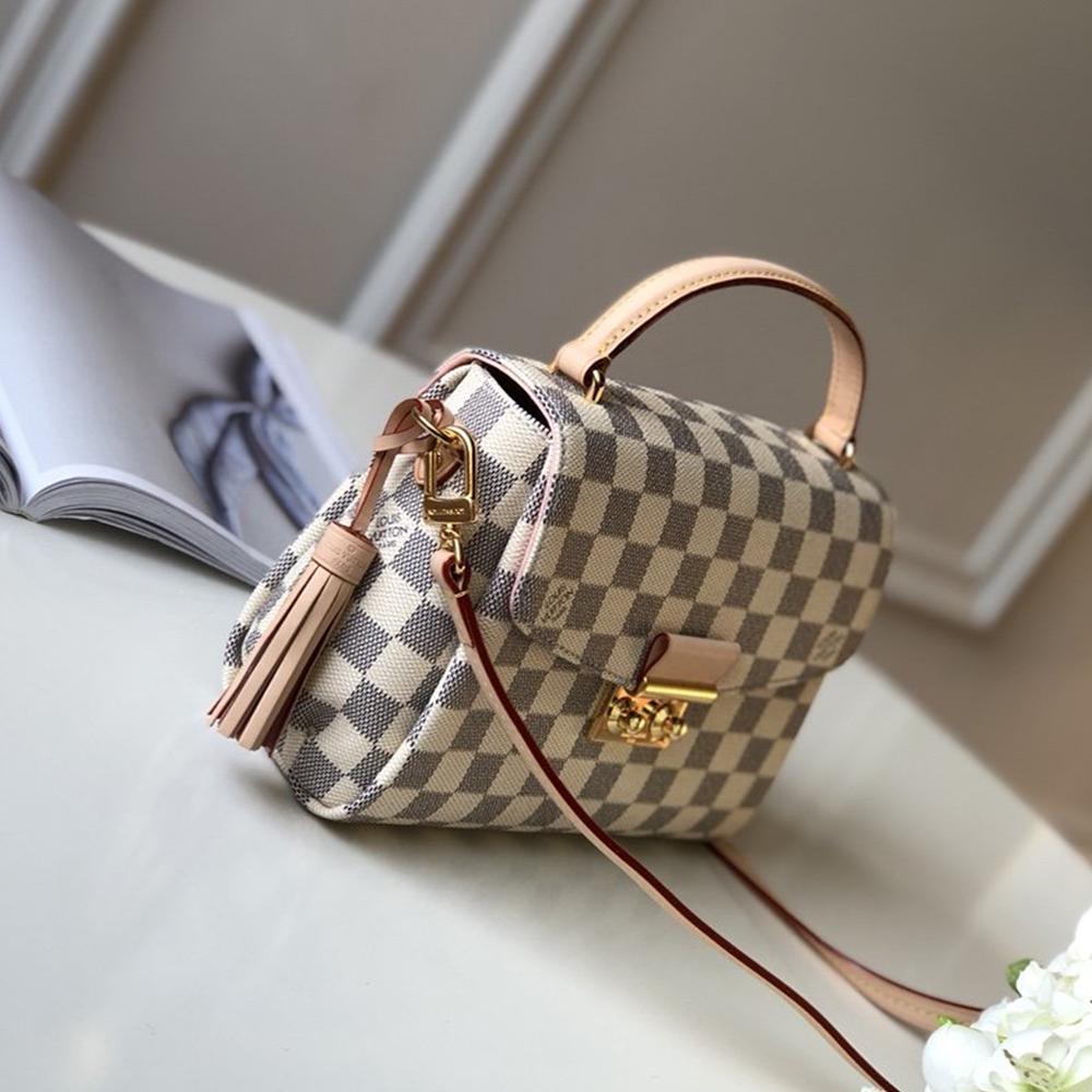 Louis Vuitton Croisette Damier Azur Handbag — view 3