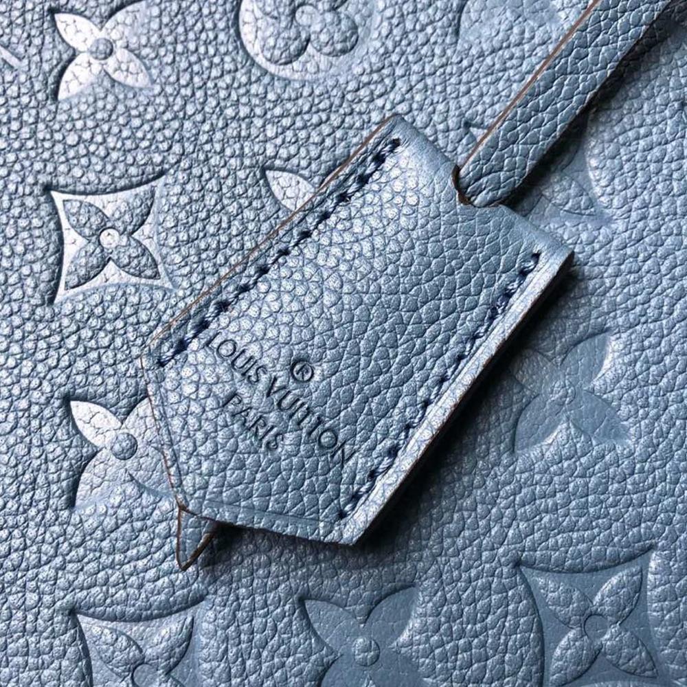 Louis Vuitton Montaigne MM Blue Handbag — view 6