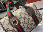 Gucci Mini GG Handbag - Beige and Dark Brown — view 3