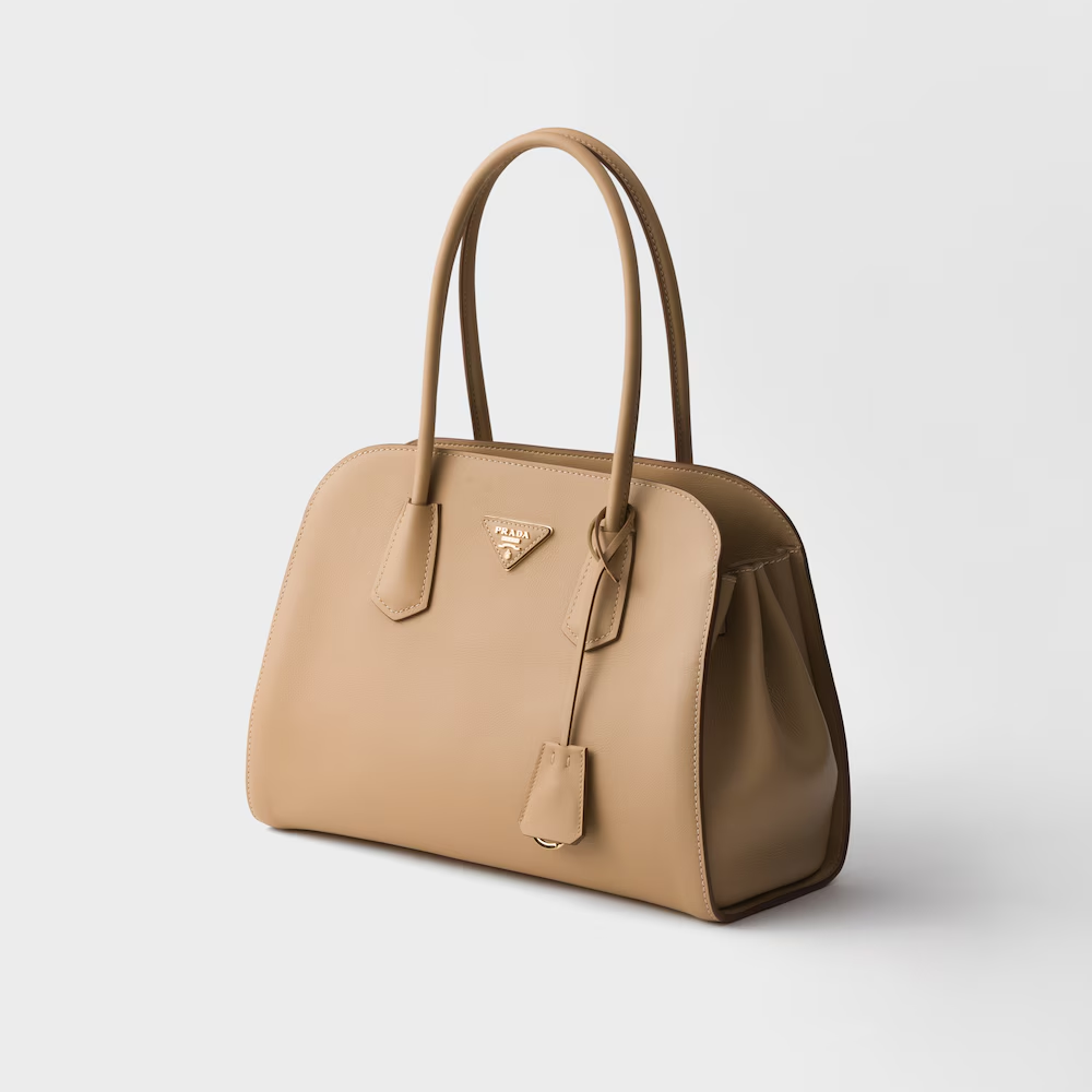 Prada Medium Leather Tote Bag — view 2