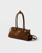 Prada Bonnie Medium Suede Handbag — view 2