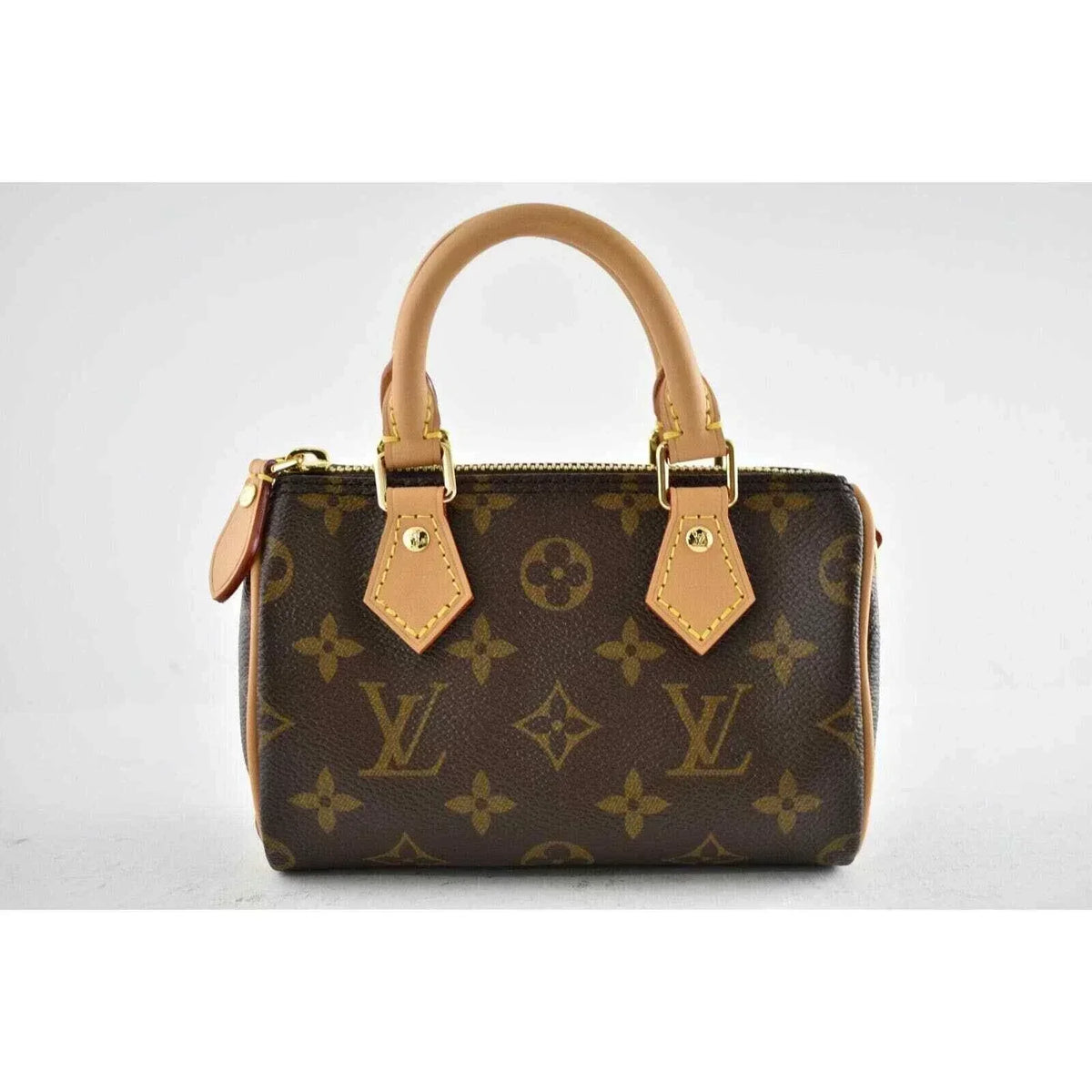 LV Nano Speedy Mini Brown Monogram Handbag — view 2