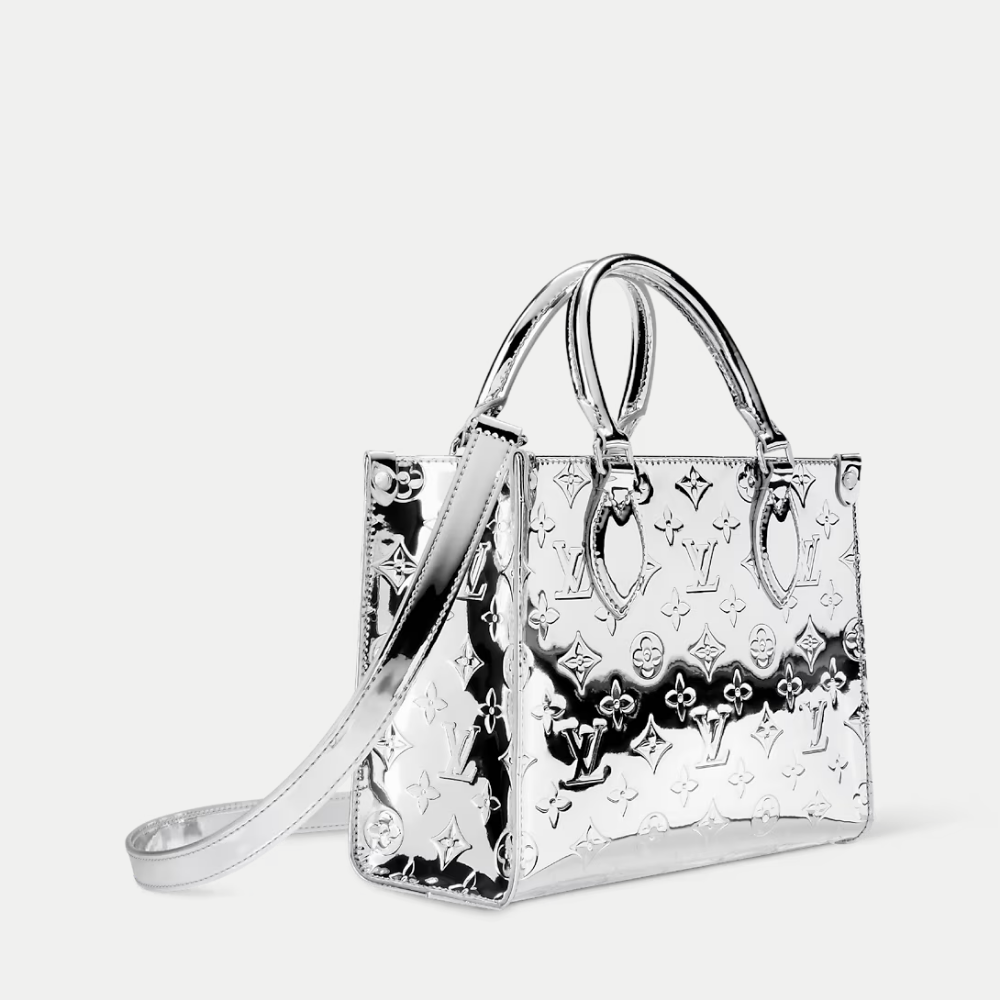 LV OnTheGo PM Silver Tote Bag — view 2