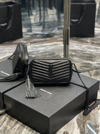 YSL Loulou Mini Camera Bag 18cm Black — view 7