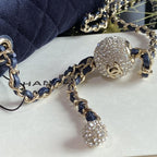 Chanel Square Mini Classic Flap Bag Velvet — view 8