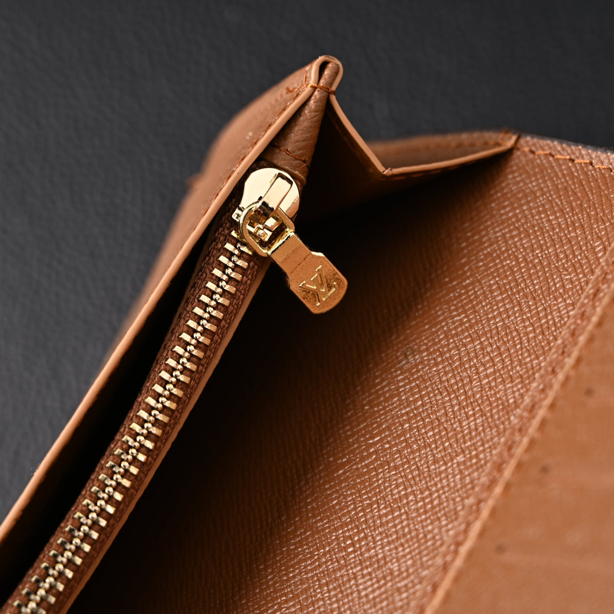 Louis Vuitton Brazza Wallet – Monogram Eclipse Canvas Long Bifold (M61697) - Classic LV Monogram Brown — view 7