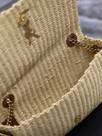 YSL Kate in Raffia Shoulder Bag — view 5