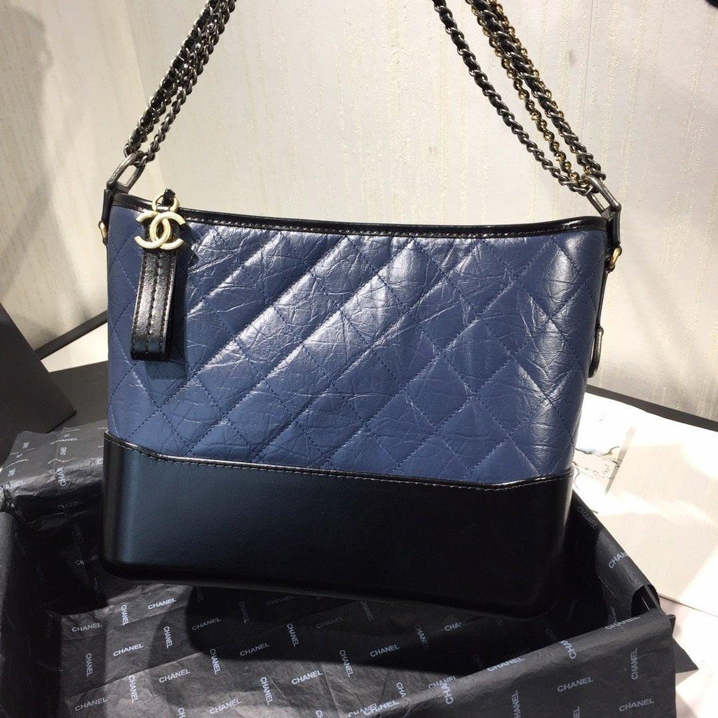 Chanel's Gabrielle Large Hobo Bag - Blue & Brown — view 1