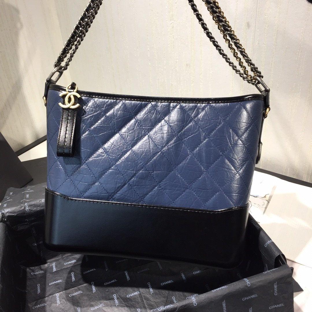 Chanel's Gabrielle Large Hobo Bag - Blue & Brown — view 1