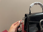 Gucci Glossy Black Handbag Crossbody — view 6