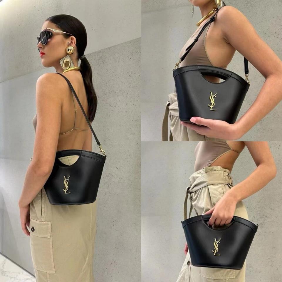 Saint Laurent Celia Mini Tote - Black — view 2