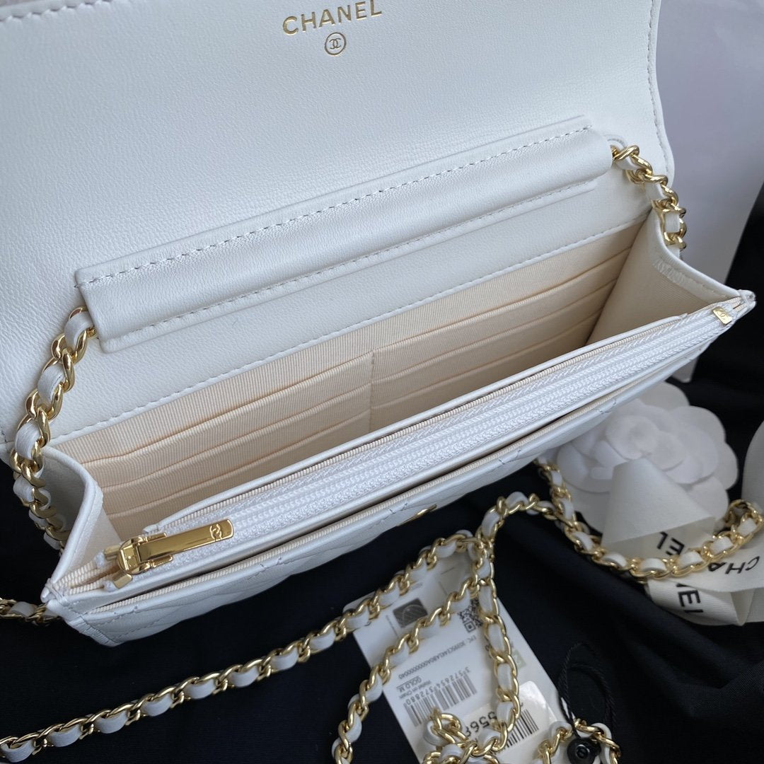 Chanel Wallet On Chain WOC White — view 5